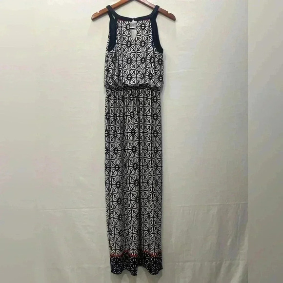EnFocus Studio Blue and White Print Sleeveless Maxi Dress Size 6​​ - Picture 11 of 13